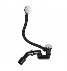 Слив-перелив Splendy Neoplex для ванны автоматический черный с хромированными накладками, NE30915MCR