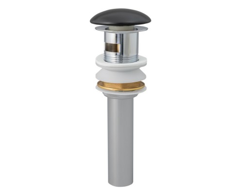 Донный клапан Splendy с переливом, черный матовый, 1 1/4", AA3071YURKBM