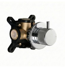 Вентиль переключающий Splendy Passion хром настенный встраиваемый на 2 потребителя, PA206UD2CR