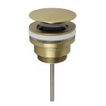 Донный клапан Splendy универсальный, незапираемый, золото матовое, AA3071URMGM