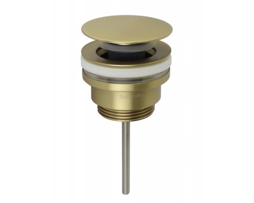 Донный клапан Splendy универсальный, незапираемый, золото матовое, AA3071URMGM