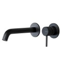 Смеситель для раковины Splendy Passion, черный матовый настенный, PA201205UK2BM