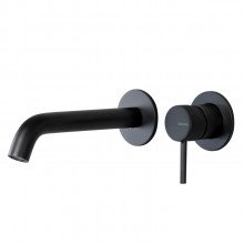 Смеситель для раковины Splendy Passion, черный матовый настенный, PA201205UK2BM