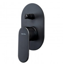 Смеситель для душа Splendy Rest, черный матовый, на 2 потребителя, RE204U1K2BM