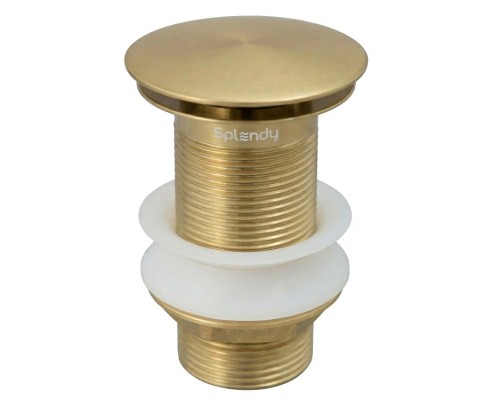 Донный клапан Splendy, нажимной Click Clack, золото матовое, AA3071NORMGM