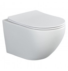 Унитаз подвесной Splendy Light, белый матовый с глянцевым внутренним покрытием, LI10152VTYWMW