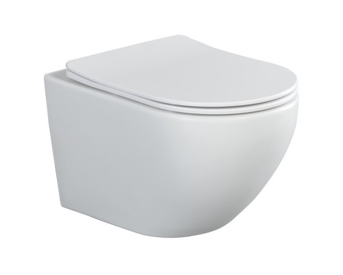 Унитаз подвесной Splendy Light, белый матовый с глянцевым внутренним покрытием, LI10152VTYWMW