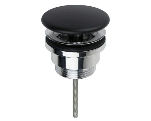 Донный клапан Splendy универсальный черный матовый 1 1/4", AA3071URKBM