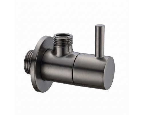 Вентиль запорный угловой Splendy, 3/8", оружейный металл брашированный, AA206NA8PAB