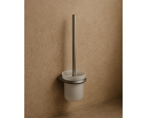 Ершик для унитаза Knotlor TB103GM, оружейная сталь