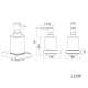 Дозатор жидкого мыла Knotlor LD101RB, бронза
