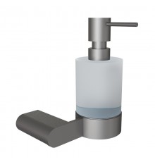 Дозатор жидкого мыла Knotlor LD102GM, оружейная сталь