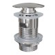 Донный клапан для раковины с переливом Knotlor BM9011C, хром