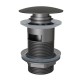 Донный клапан для раковины с переливом Knotlor BM9011GM, оружейная сталь
