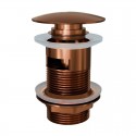 Донный клапан для раковины с переливом Knotlor BM9011RB, бронза