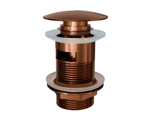 Донный клапан для раковины с переливом Knotlor BM9011RB, бронза