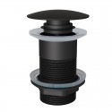 Донный клапан для раковины без перелива Knotlor BM9010BL, черный