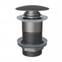 Донный клапан для раковины без перелива Knotlor BM9010GM, оружейная сталь