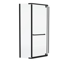 Душевой уголок Knotlor FCD090CG0BL 5-тиугольный 90х90х200, черный