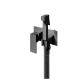 Гигиенический душ со смесителем встраиваемый Knotlor FHS02S1GM, вороненая сталь