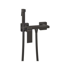 Гигиенический душ со смесителем Knotlor FHS02S0GM, вороненая сталь