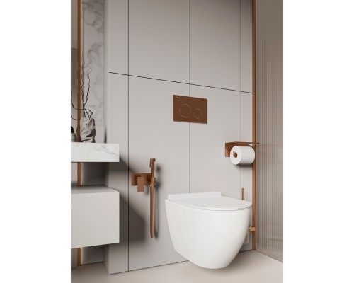 Клавиша смыва Knotlor BIS102RB, бронза (серия 2)