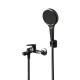 Смеситель для ванны Knotlor KN-82/GM, вороненая сталь