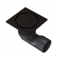 Душевой трап точечный Knotlor SDSC100BL, матовый черный