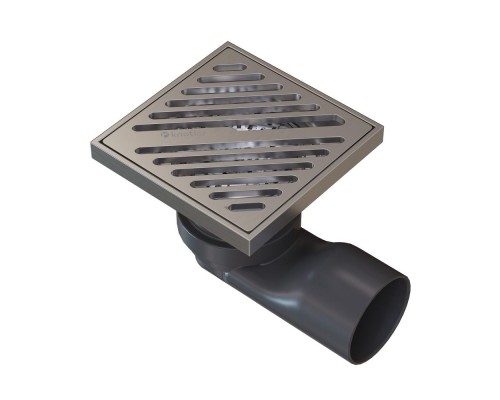 Душевой трап точечный Knotlor SDSL100BS, матовая сталь