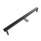 Душевой трап линейный Knotlor SDRW0900GM, вороненая сталь