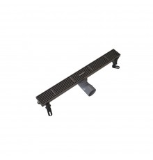 Душевой трап линейный Knotlor SDRW0500LGM, вороненая сталь