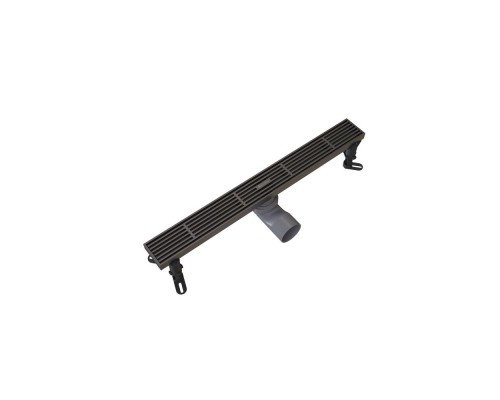 Душевой трап линейный Knotlor SDRW0500LGM, вороненая сталь