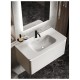 Раковина встраиваемая Knotlor ГРАЦИЯ FWB110900WY, матовый белый, 90 см