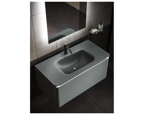 Раковина встраиваемая Knotlor ГРАЦИЯ FWB110900GRM, графит, 90 см