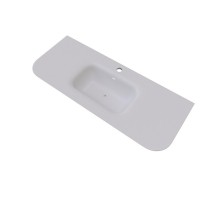 Раковина встраиваемая Knotlor ОБЛАКО FWB211200WY, матовый белый, 120 см