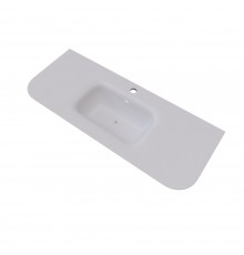 Раковина встраиваемая Knotlor ОБЛАКО FWB211200WY, матовый белый, 120 см