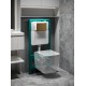 Инсталляция для подвесного унитаза Knotlor ISWC505FG (серия 1), бирюзовый