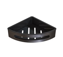 Угловая подвесная полка для душа Knotlor CS105GM, вороненая сталь