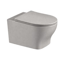 Унитаз подвесной KNOTLOR Синтез WC535PBEM, сланцевый матовый