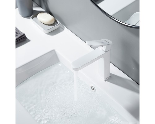 Смеситель для раковины Shevanik S4501C, белый