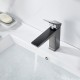 Смеситель для раковины Shevanik S4401T, оружейная сталь