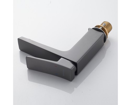 Смеситель для раковины Shevanik S4401T, оружейная сталь