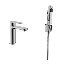 Смеситель для раковины с гигиеническим душем BELZ B12713, хром