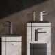 Смеситель для раковины BELZ B10715-3, оружейная сталь