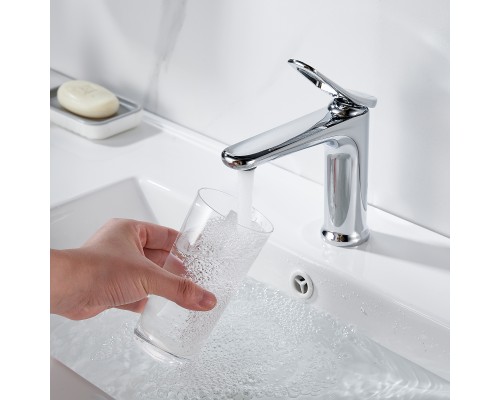 Смеситель для раковины Shevanik S4701, хром