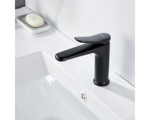 Смеситель для раковины Shevanik S4701H, черный