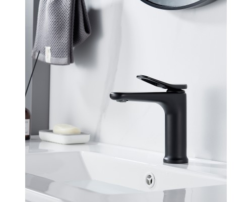 Смеситель для раковины Shevanik S4701H, черный