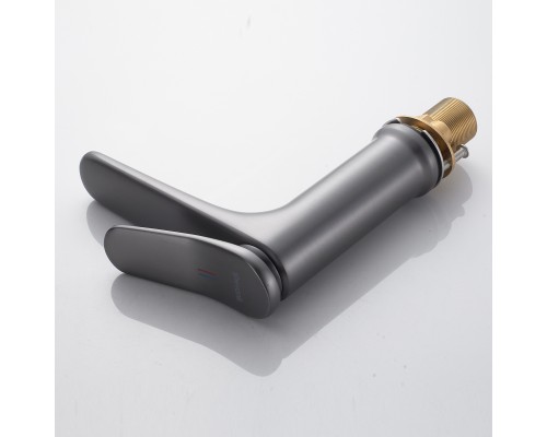 Смеситель для раковины Shevanik S4701T, оружейная сталь