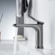 Смеситель для раковины Shevanik S4701T, оружейная сталь