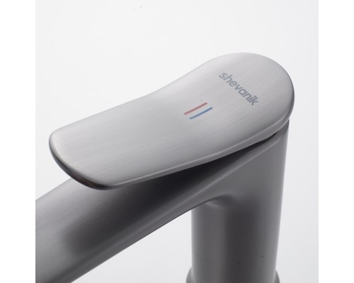 Смеситель для раковины Shevanik S4701T, оружейная сталь